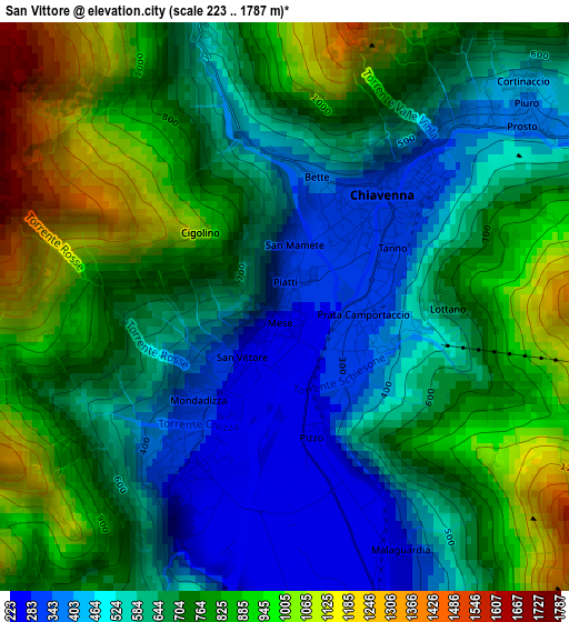 San Vittore elevation map