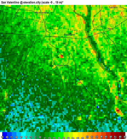 San Valentino elevation map