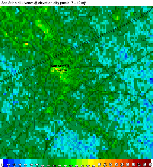 San Stino di Livenza elevation map