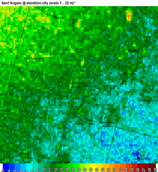 Sant'Angelo elevation map