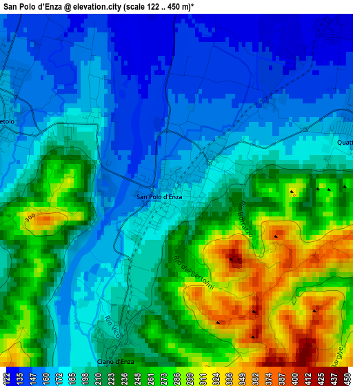 San Polo d'Enza elevation map