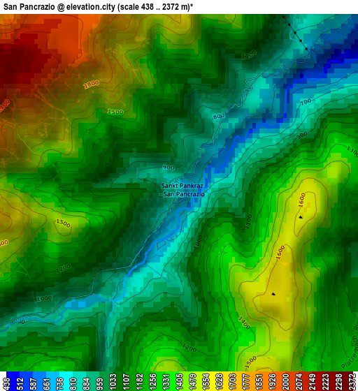 San Pancrazio elevation map