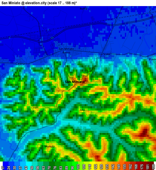 San Miniato elevation map