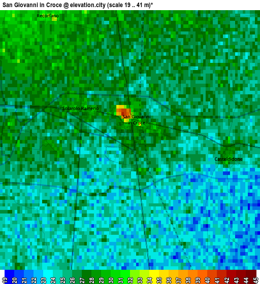 San Giovanni in Croce elevation map