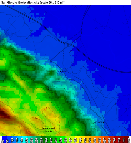 San Giorgio elevation map