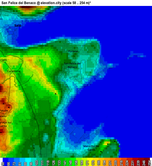 San Felice del Benaco elevation map