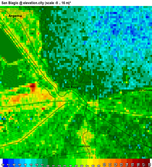 San Biagio elevation map