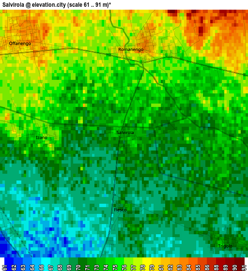 Salvirola elevation map