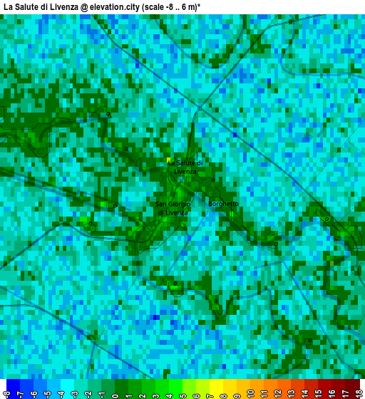 La Salute di Livenza elevation map