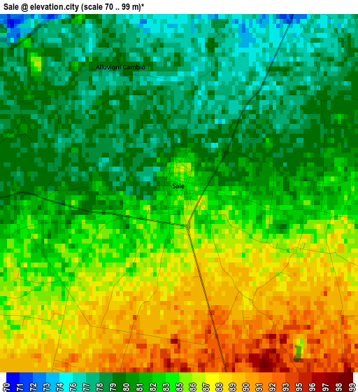 Sale elevation map