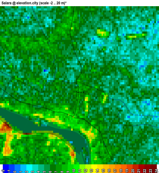 Salara elevation map