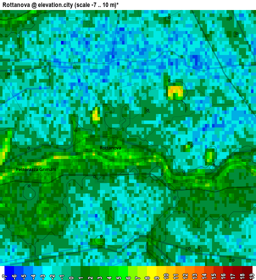 Rottanova elevation map