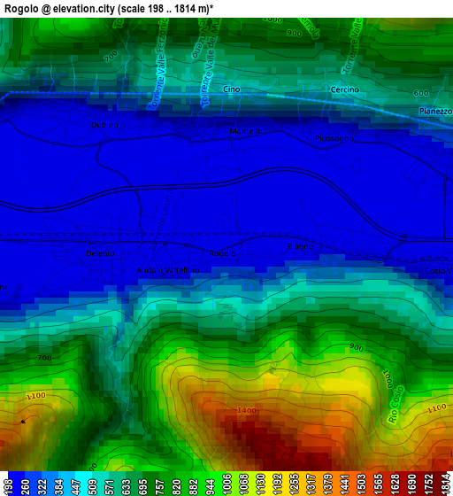 Rogolo elevation map