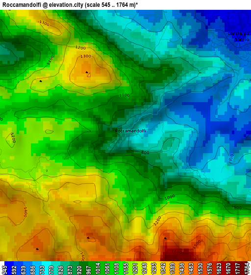 Roccamandolfi elevation map