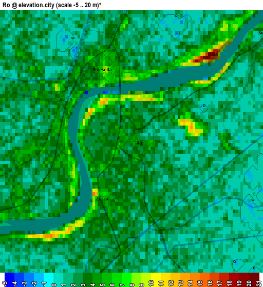 Ro elevation map