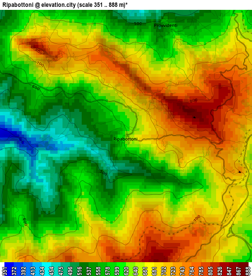 Ripabottoni elevation map