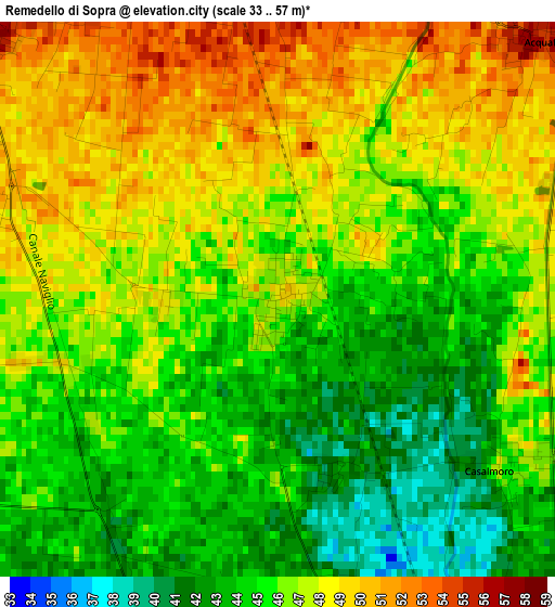 Remedello di Sopra elevation map