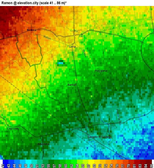 Ramon elevation map