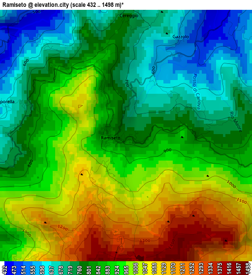 Ramiseto elevation map