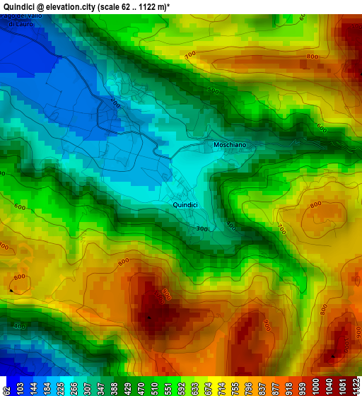 Quindici elevation map