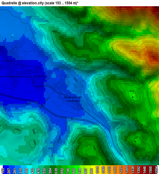 Quadrelle elevation map