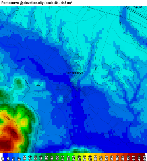 Pontecorvo elevation map