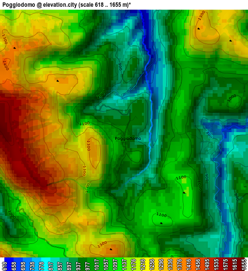 Poggiodomo elevation map