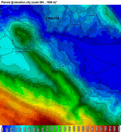 Pianola elevation map