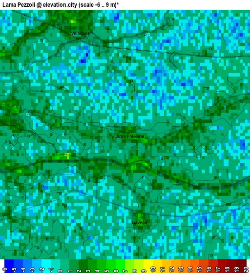 Lama Pezzoli elevation map