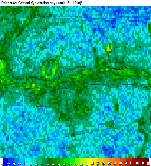 Pettorazza Grimani elevation map