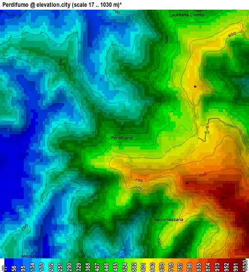 Perdifumo elevation map