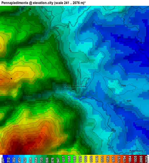 Pennapiedimonte elevation map