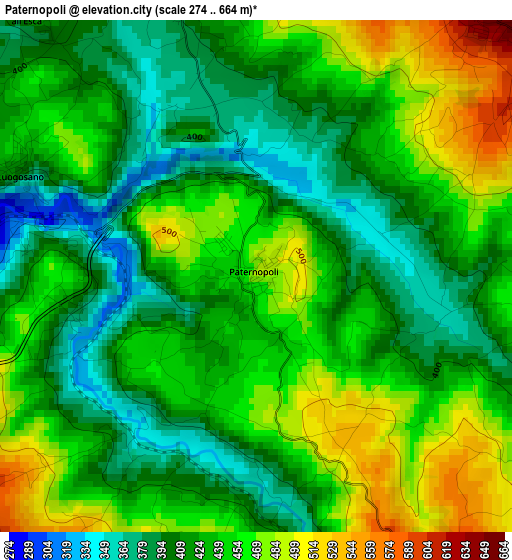 Paternopoli elevation map