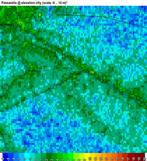 Passarella elevation map