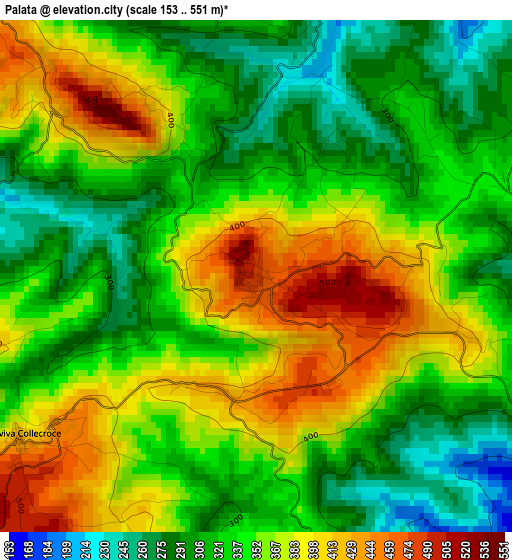 Palata elevation map