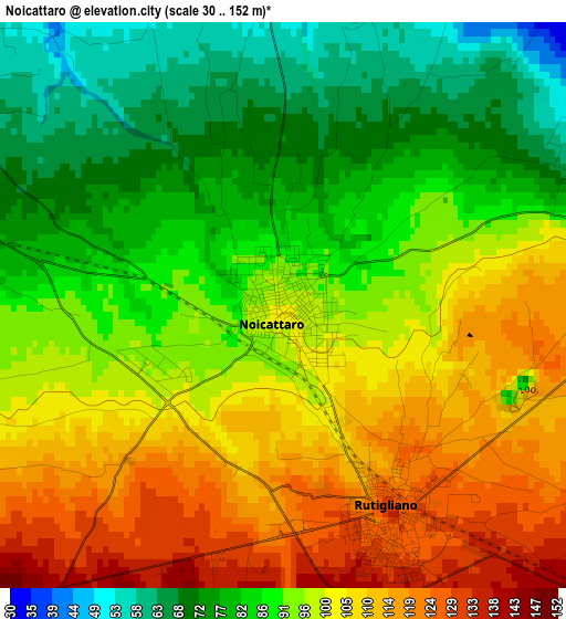 Noicattaro elevation map