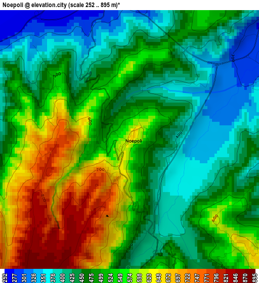 Noepoli elevation map