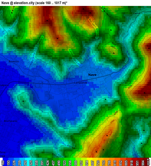 Nave elevation map