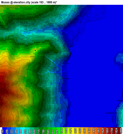 Musso elevation map