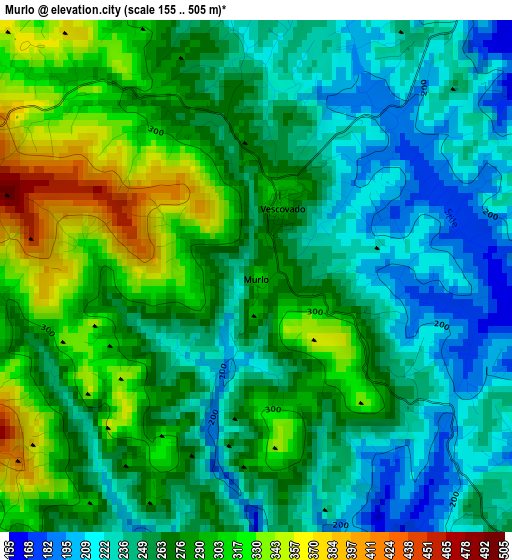 Murlo elevation map