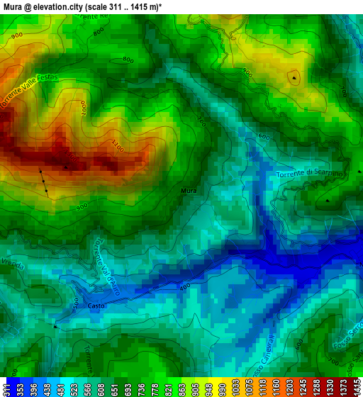 Mura elevation map