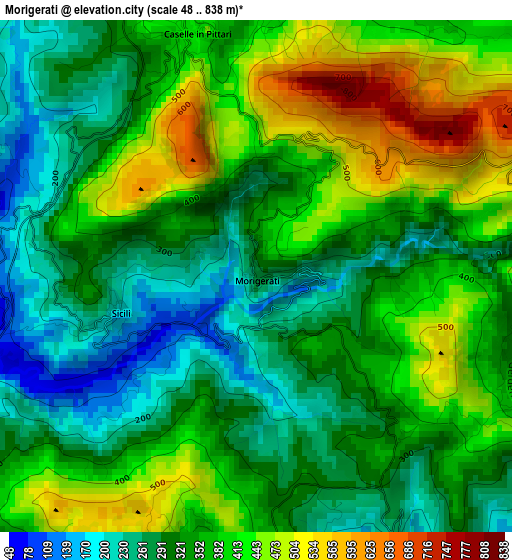 Morigerati elevation map