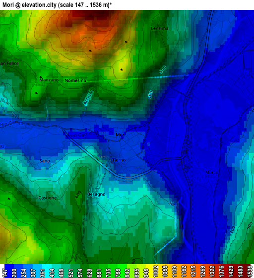 Mori elevation map