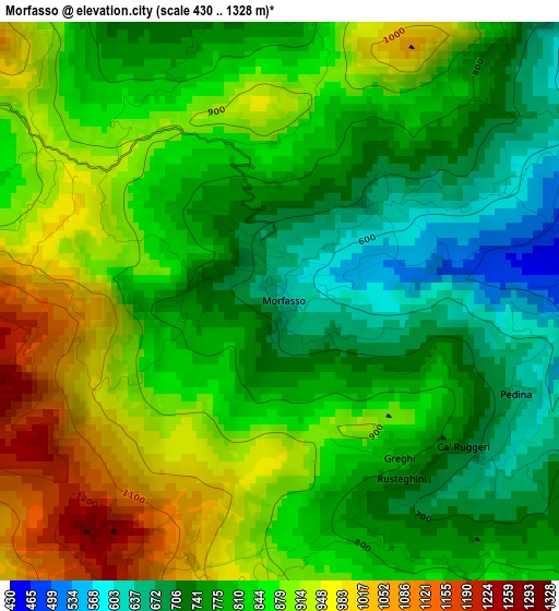 Morfasso elevation map