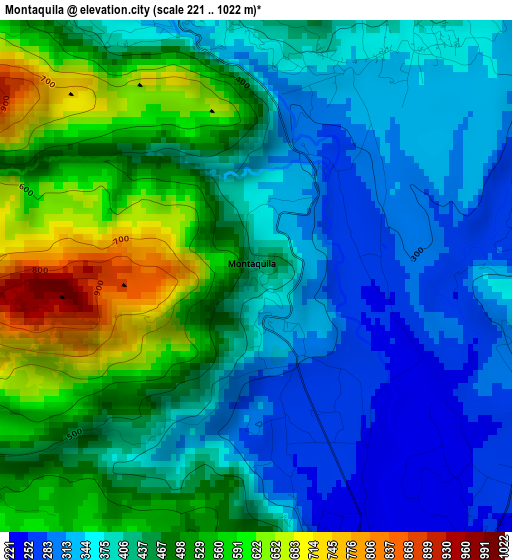 Montaquila elevation map