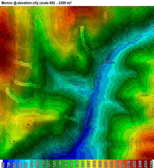 Monno elevation map