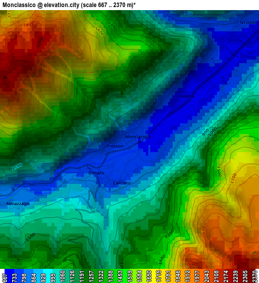 Monclassico elevation map