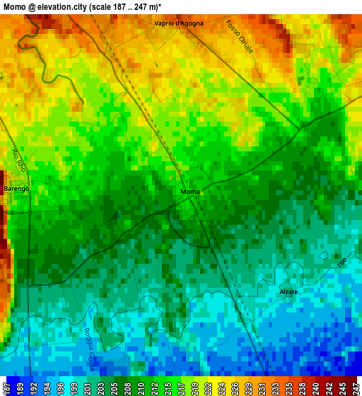 Momo elevation map