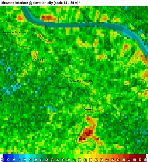 Mezzano Inferiore elevation map