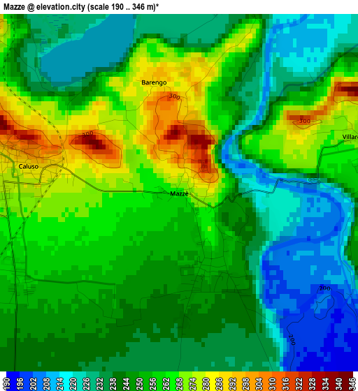 Mazze elevation map